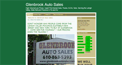 Desktop Screenshot of glenbrookautosales.com