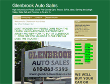 Tablet Screenshot of glenbrookautosales.com